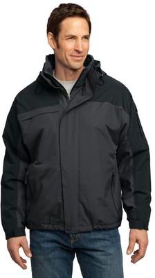 Port Authority TLJ792 Tall Nootka Jacket in Graphite Grey size XL/Tall   Fleece