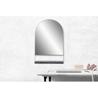 Wandspiegel KAYOOM "Doha 125", schwarz, B:43,5cm H:69cm, Eisen, Marmor, Spiegelglas, Spiegel, Wandspiegel