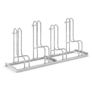WSM Fahrradständer 4054, Bodenmontage / freistehend, Einstellparker, Breite 140cm, für 4 Fahrräder