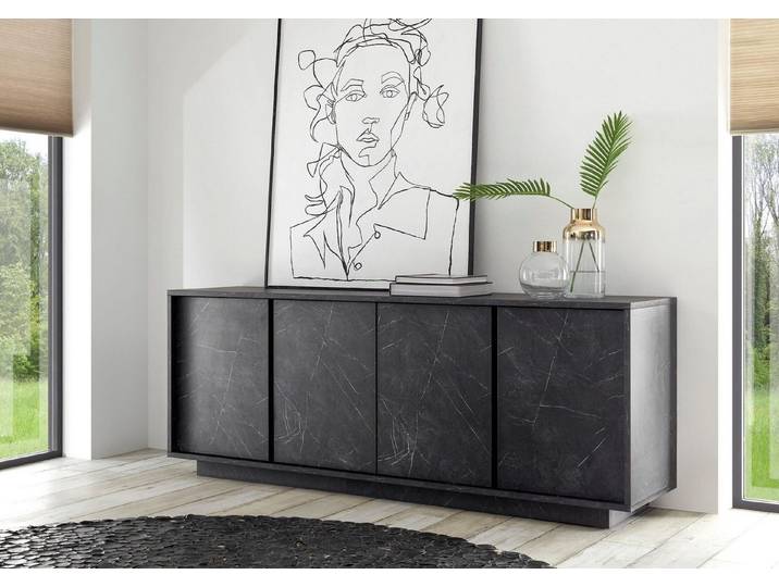 Home affaire Sideboard Carrara, grifflos