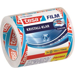 Tesa Tesa Klebeband 57790,  film, 15mm x 10m, unsichtbar, Kern-Ø 26mm, 3 Stück