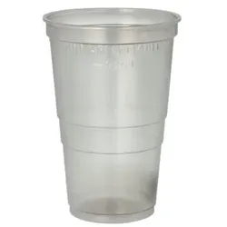 Papstar 1058 Mehrweg-Trinkbecher 0,25 l, transluzent grau Mehrwegbecher