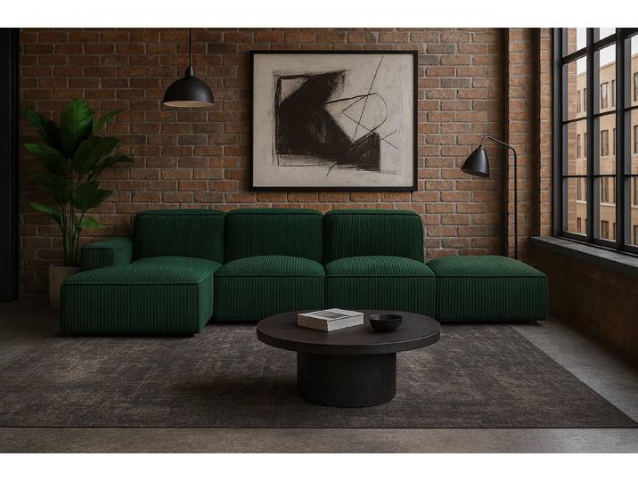 Kaiser Möbel Ecksofa Ecksofa Cursal – modulares L-Sofa mit großzügigem Design, Einzelsofa, L-Form, modulares System, minimalistisches Design