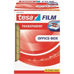 Klebefilm tesafilm transparent 19mmx66m 8 Rollen Packung mit 12 Stück