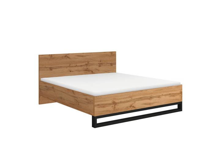 Petits-meubles Bett 160/200 Eden Holz, Braun, Holzwerkstoff, 160x200 cm, Schlafzimmer, Bett