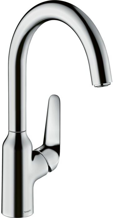 Hansgrohe Focus M42 Küchenarmatur 220 1jet 71802000 chrom, schwenkbarer Auslauf 360°
