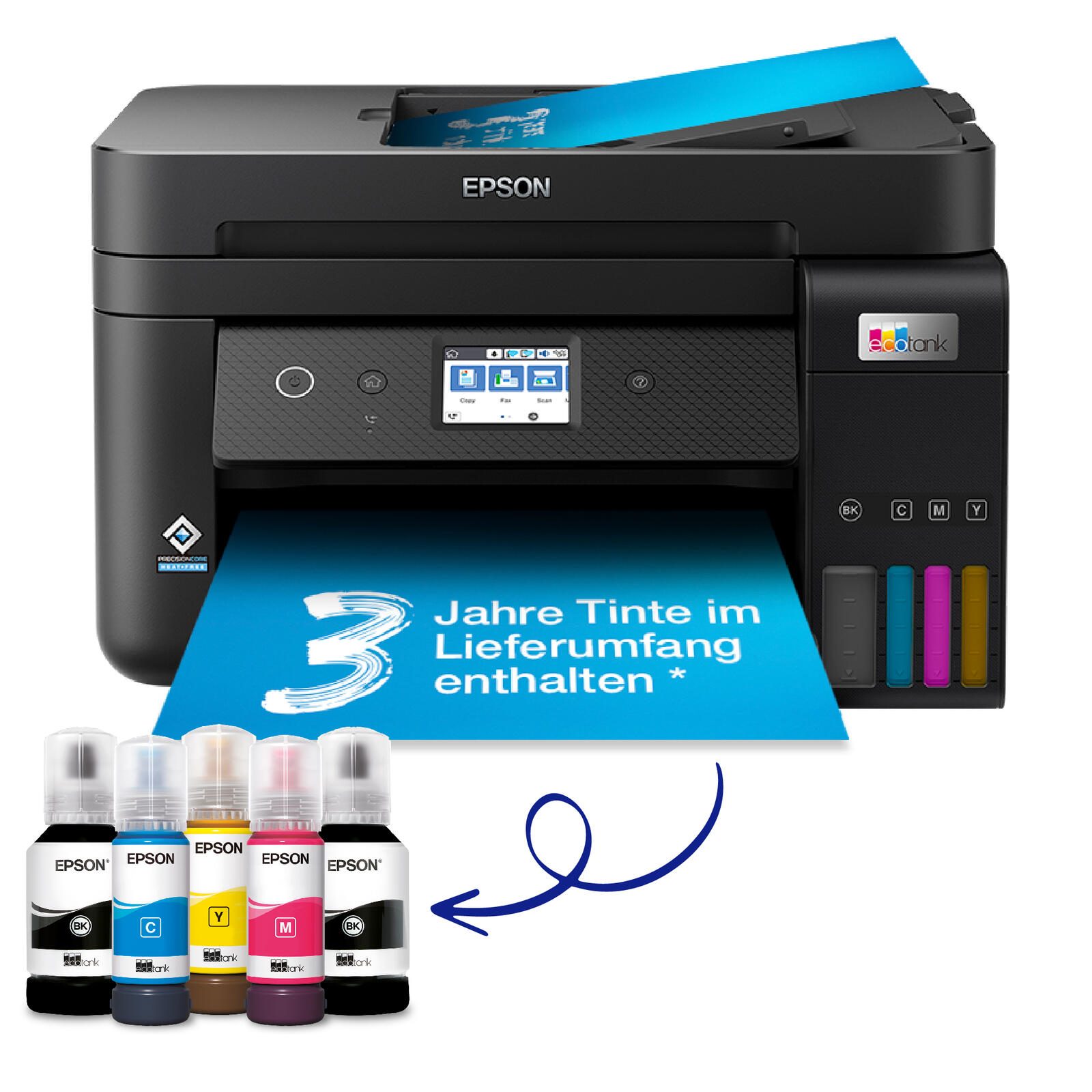 Epson EcoTank ET-4850 A4-Tintentank-Multifunktionsdrucker C11CJ60402