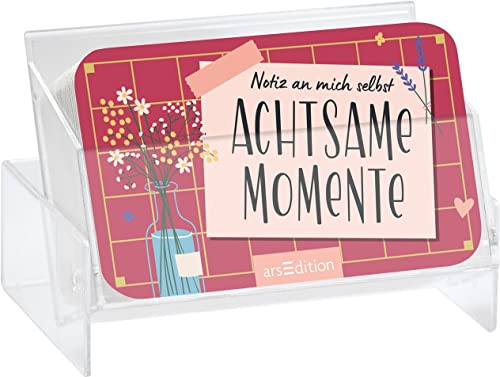 Notiz an mich selbst. Achtsame Momente: Kartenbox zum Aufstellen mit 70 kleinen Botschaften und Affirmationen - Preis vom 12.10.2026 11:37:12 h
