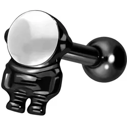 Titan Ohrpiercing mit Innengewinde ASTRONAUT