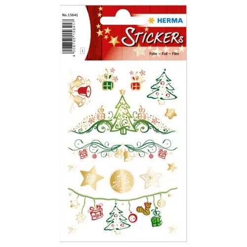 HERMA 15 Aufkleber Weihnachtsmotive