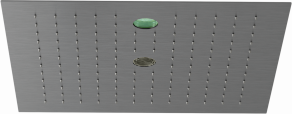Kludi ASANA Kopfbrause 44x44,CleanJet 69440N2-00 44x44 cm, CleanJet SummerRain/Ambience Light Brushed Gunmetal