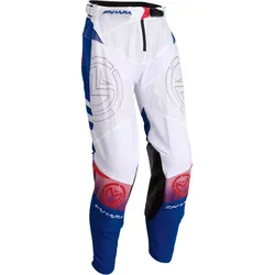 Moose Offroad Sahara, Textilhose - Weiß/Rot/Blau - 34