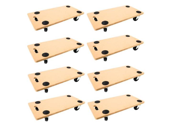 PROREGAL® Transportroller MegaDeal Profi Möbelroller Rollbrett Transporthilfe Rollwagen HERCULES, (8-St), Stabile Transporthilfe Rollbrett Möbelroller Möbel-Transport Rollwagen
