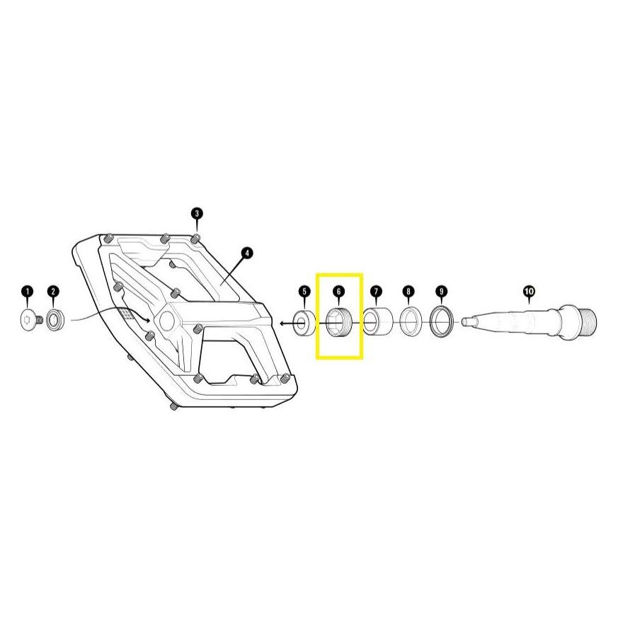 Crankbrothers Pedal Bearing, Kugellager Lockring, Stamp V2, Level 2+3 (40083602)