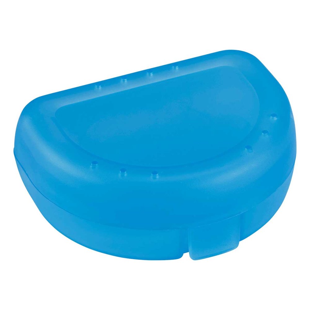 Megadent Deflogrip Gerhard Reeg GmbH Zahnspangenbox small hellblau transparent 10988432