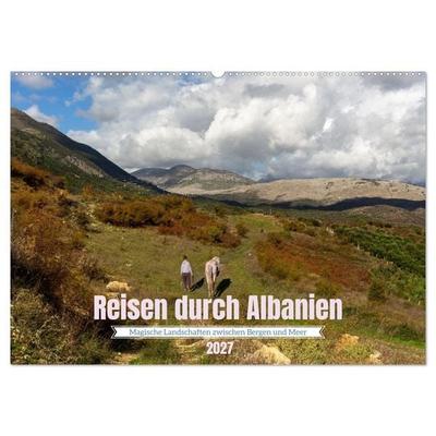 Reisen durch Albanien - Magische Landschaften zwischen Bergen und Meer (Wandkalender 2027 DIN A2 quer), CALVENDO Monatskalender