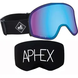 APHEX VIRGO THE ONE EDITION Magnet Schneebrille 2027 black strap/photochromatic revo blue