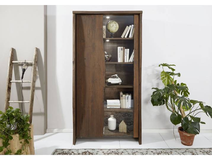 Vitrine 105x45 Acacia laqué Brun PURE ACACIA #811