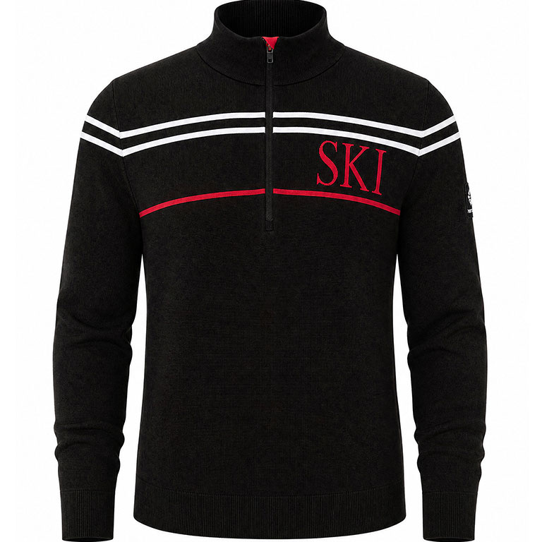 Newland Herren gestricktes Funktionsshirt EDMONTON black - L