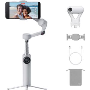 Insta360 Flow 2 AI Tracker Bundle Gimbal, 3-Achsen-Stabilisator, für Smartphone, Objektverfolgung mit KI