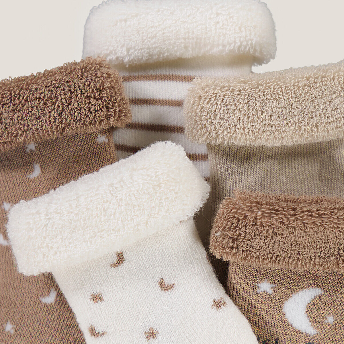 LA REDOUTE COLLECTIONS Lot de 5 paires de chaussettes avec revers