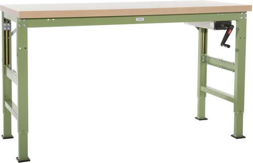 Manuflex WP8001.0001 Werkbank Grundmodul Grau, Grün