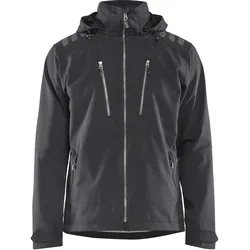 Softshelljacke "4749" - L - dunkelgrau/schwarz