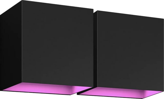 Philips Hue Resonate Downward LED Wandlamp - Zwart - 2-pack