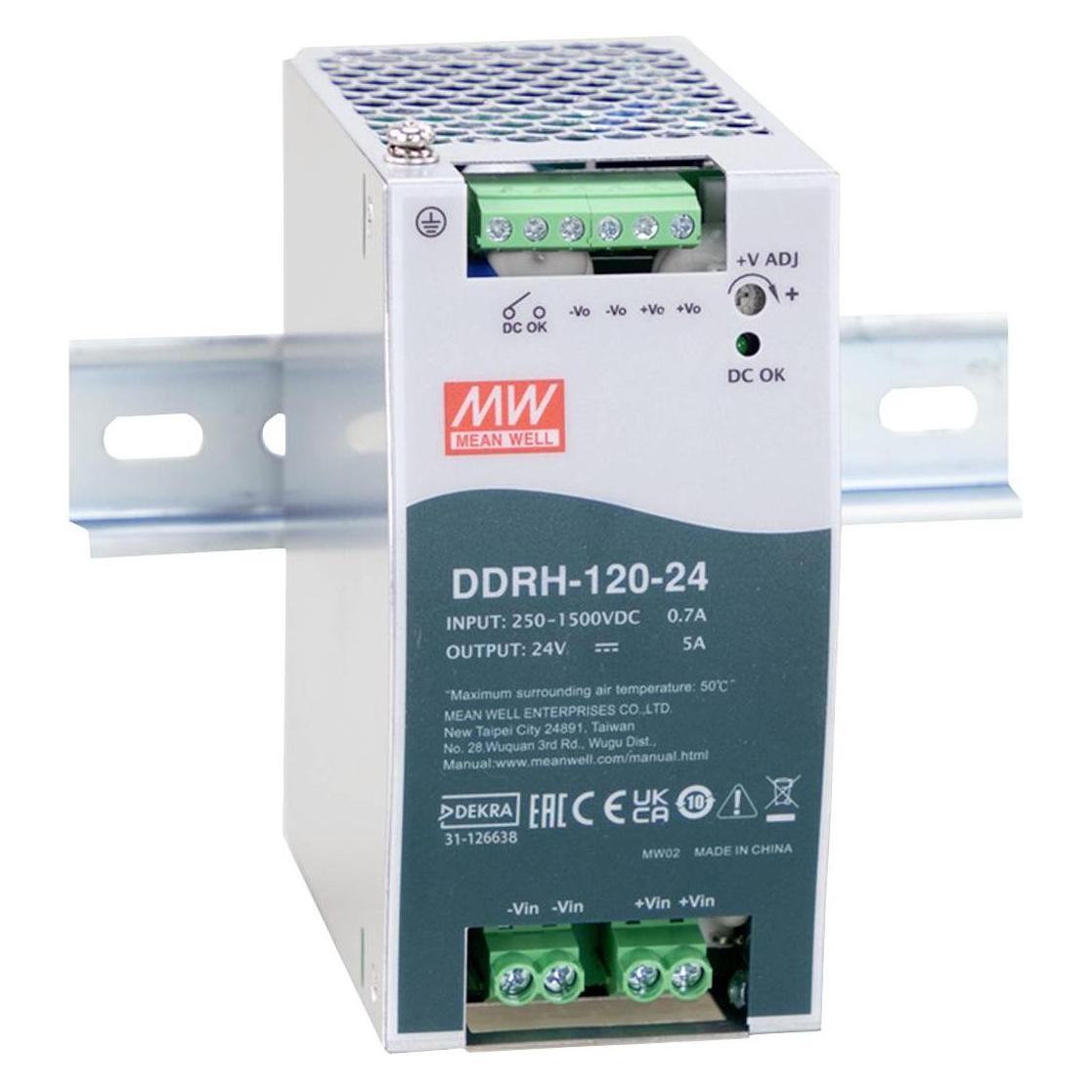 Mean Well Hutschienen-DC/DC-Wandler (DIN-Rail) (DDRH-120-32)