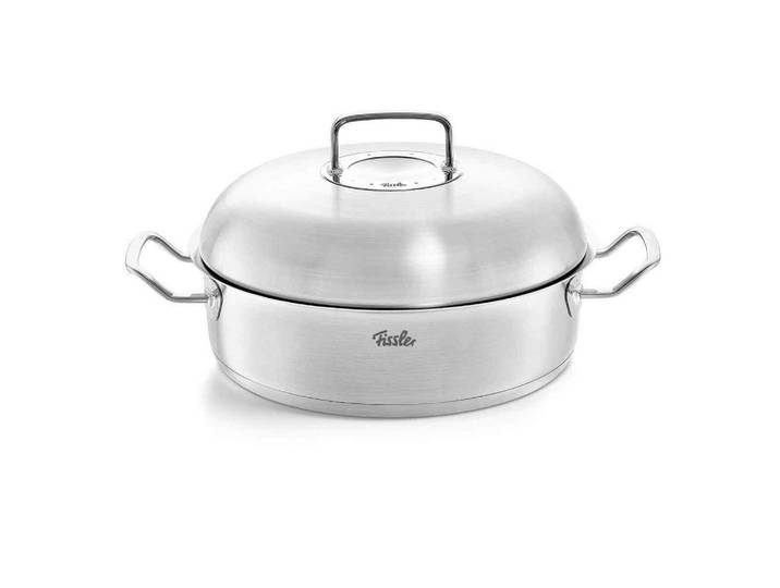 Fissler Bräter Original Profi Collection 2, Silberfarben, Metall, 4,8 l, backofengeeignet, Kochgeschirr, Töpfe, Bräter
