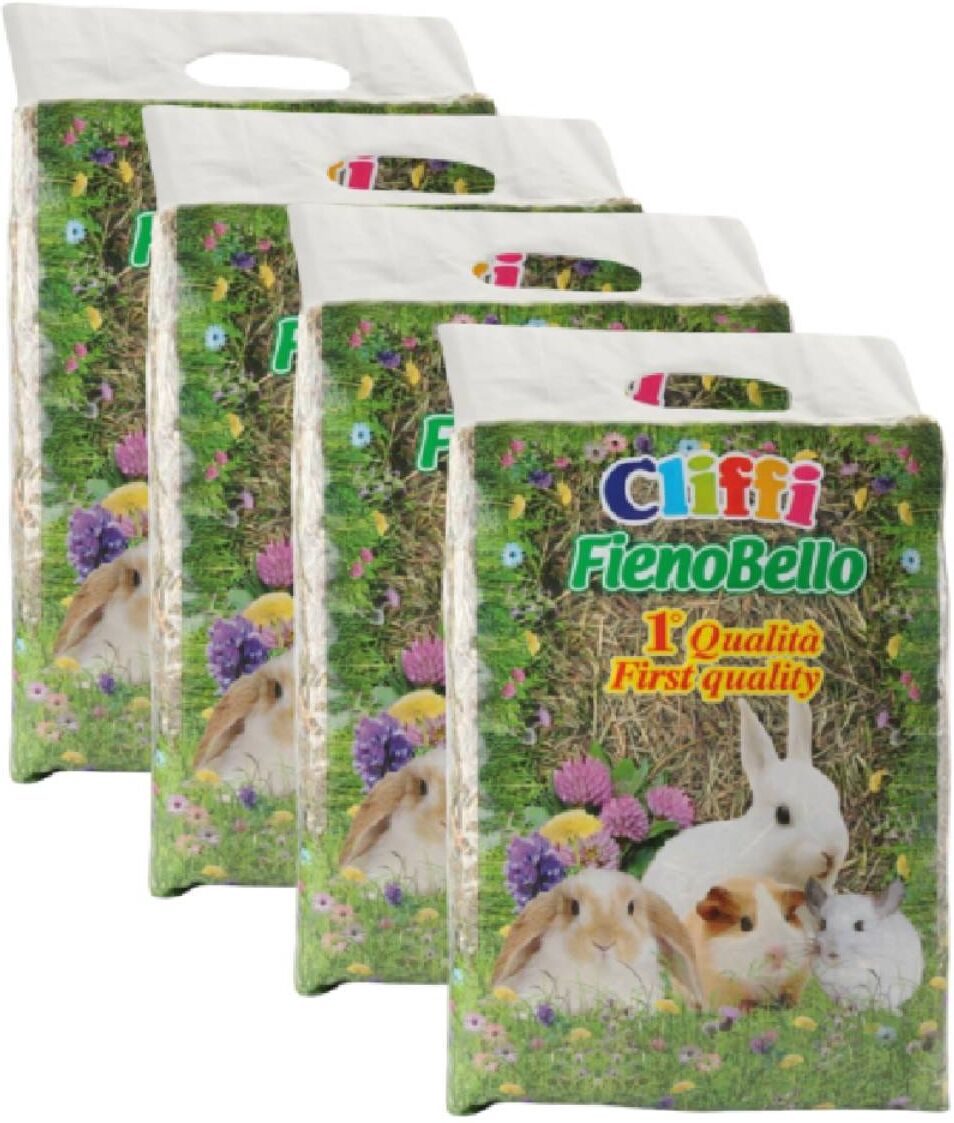 Cliffi Fieno per Roditori Fienobello KIT RISPARMIO 4X1KG