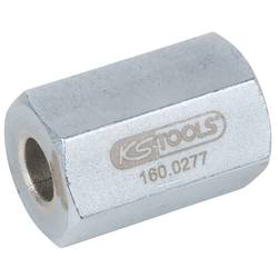 KS Tools 160.0277 Mutter, Außensechskant 19 mm, Innendurchmesser 6 mm