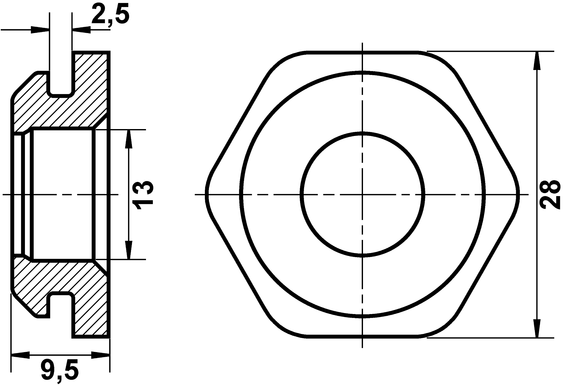 Ate Dichtung, Unterdruck-Anschlussstutzen Bkv 03.7718-7202.1 28mm Für Bmw Mercedes