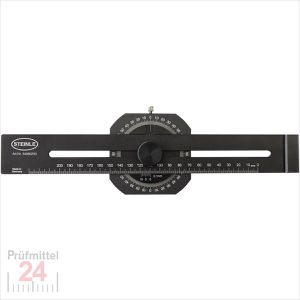 STEINLE Streichmaß 54080200, 5408, aus Aluminium, 200mm, mit Gradmesser