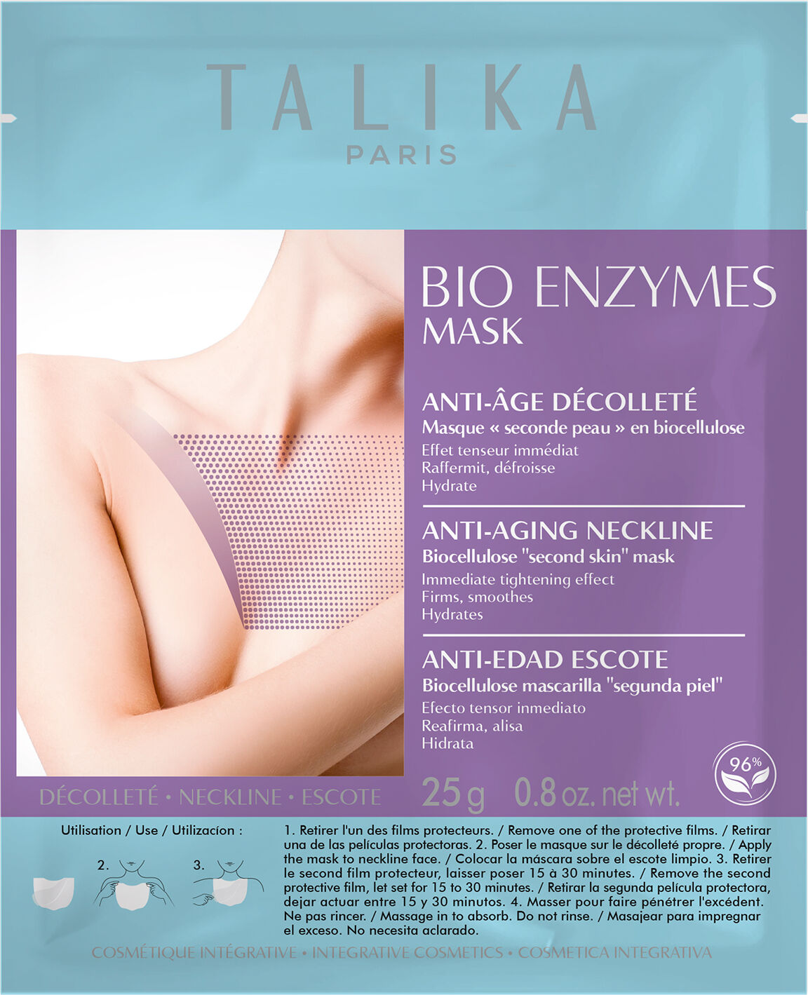 TALIKA Bio Enzymes Anti-Aging Neckline Sheet Mask 25g