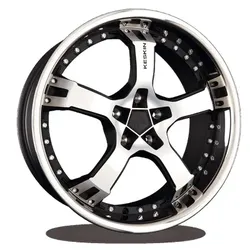 Keskin Wheels Kt10 Matt Black Front Polish Sl 9.5x18 ET 25 5/100 Alufelge Schwarz