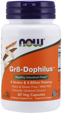 Now Gr8-Dophilus 60 cápsulas
