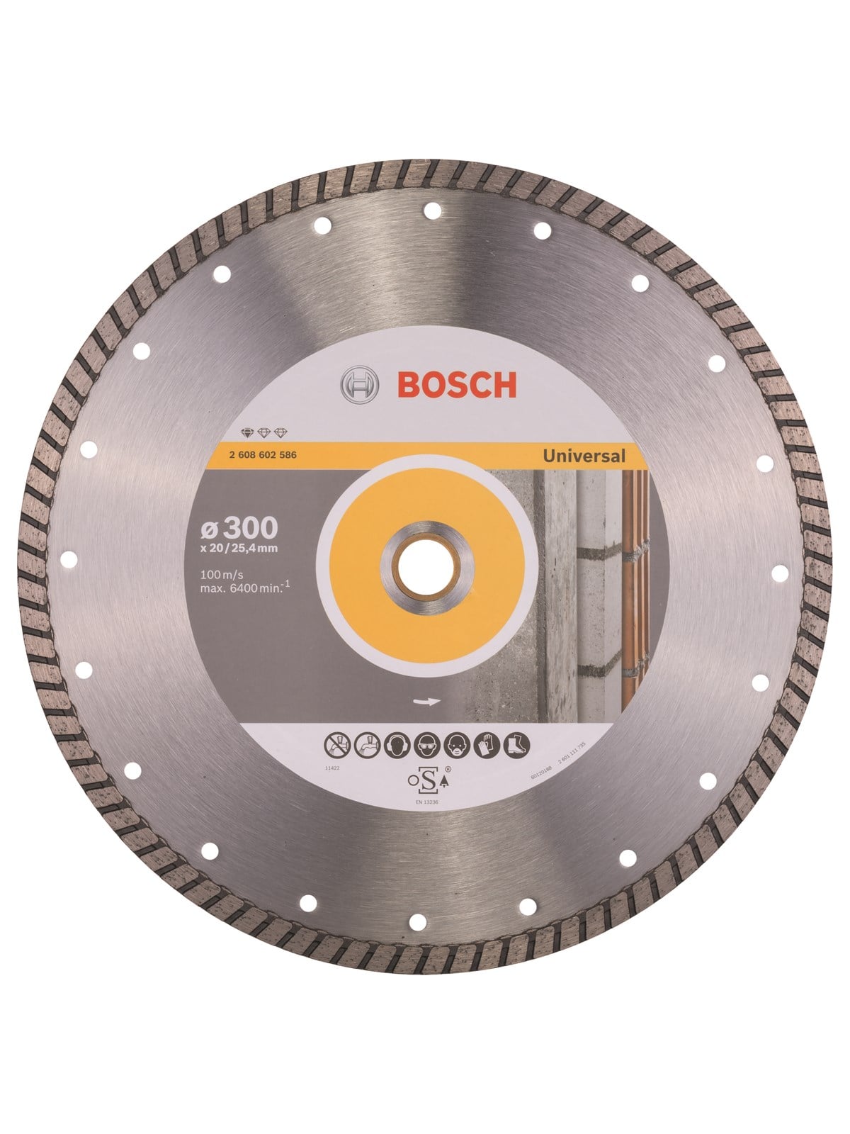 Bosch DIAMANTSKIVE 300X25.4MM PROF UNIV TURBO