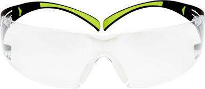 Schutzbrille 3M SecureFit 400, EN 166:2001, UVA/UVB/UVC-resistent, Bügeldruckverteilung, verstellbare Nasenpolster, beschichtet, Polycarbonatglas, klar