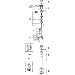 Betätigungseinheit Grohe 66802000