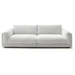 KAWOLA Big Sofa RAINA Cord hellgrau