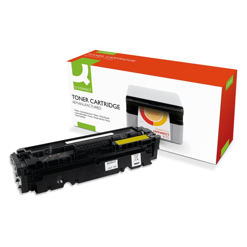 Q-Connect Toner für Color Laserdrucker/Multifunktionsgeräte (Y) (KF18650)