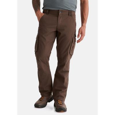 Cargohose HERO BY JOHN MEDOOX "TORONTO Cargohose", Herren, Gr. 40, Länge 32, braun (khaki), Twill, 100% Baumwolle, gerade normal, Hosen Cargohose, HERO by John Medoox TORONTO Zip-off Cargohose Herren