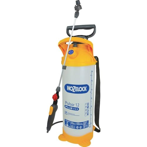 Hozelock Pulsar Plus Druksproeier, 12 liter, doorschijnend