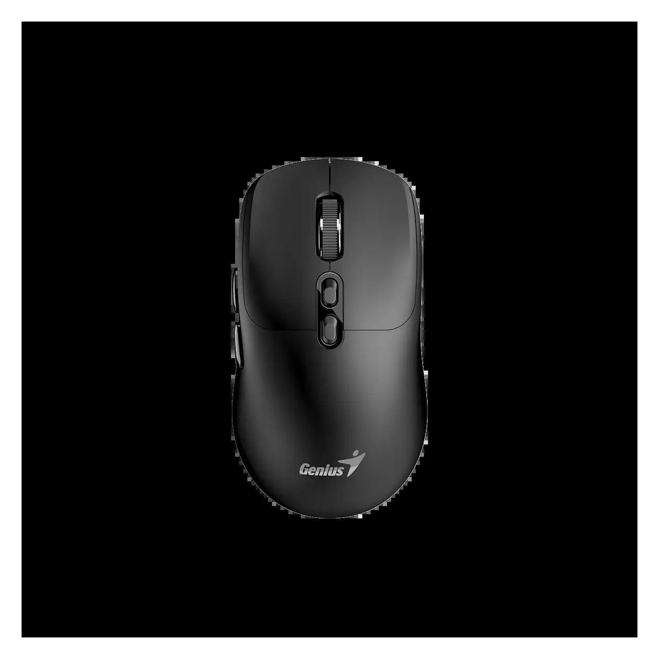 Genius NX-8080S schwarz / Optische Funkmaus / 1600 dpi / Copilot / 7 Tasten / 1x AA (Kabellos) (31030042400)