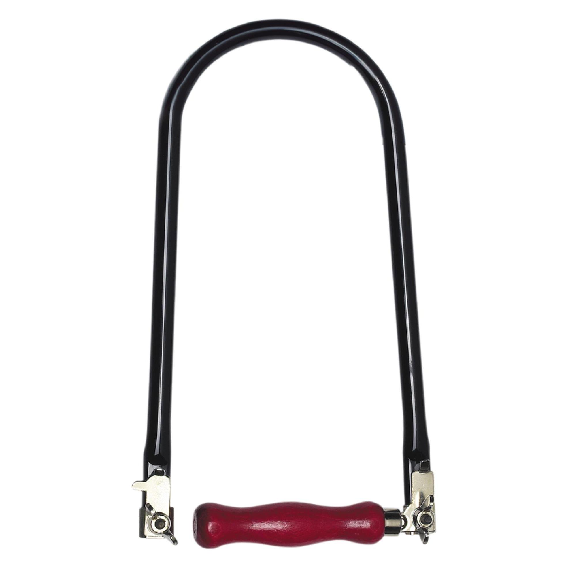 Pebaro Laubsäge - Made in Germany, Laubsägebogen mit Stahlflügelmuttern, 13 mm Stahlrohr, 300 mm Ausladung (701W)