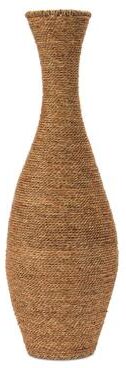 Melrose International "Woven Seagrass Floor Vase 34.5""H"