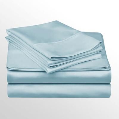 Home City, Inc. Enchantment Sheet Set, California King, Light Blue