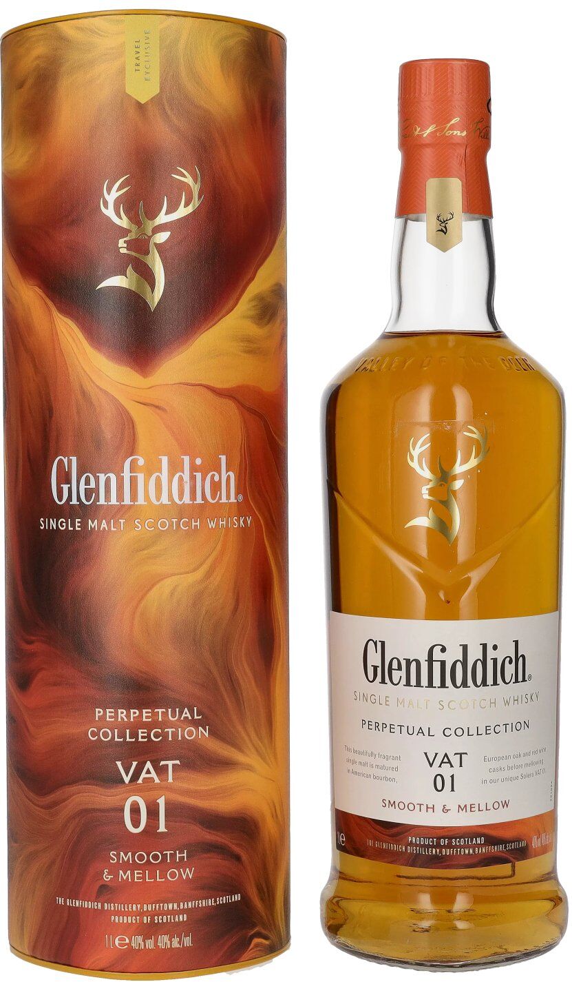 Glenfiddich Perpetual Collection VAT 01 Smooth & Mellow 40% Vol. 1l in Geschenkbox