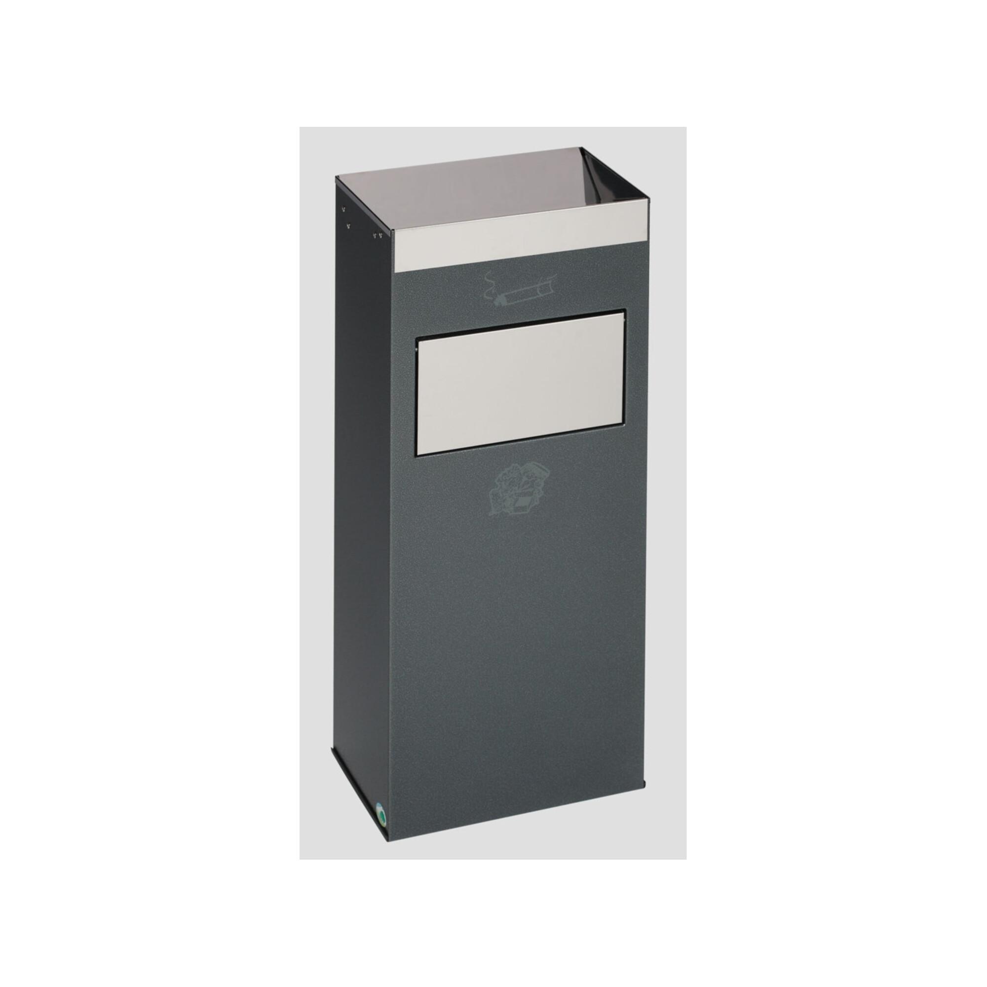 VAR Abfallsammler/Ascher H 77 antik-silber 2 l/21 l (1348)